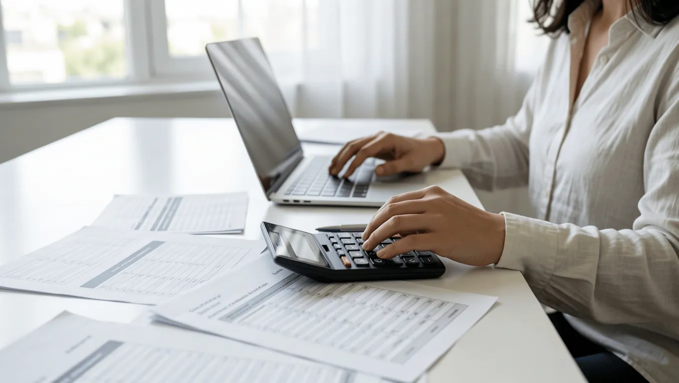 Person budgeting finances after getting a bad credit loan in Arizona.