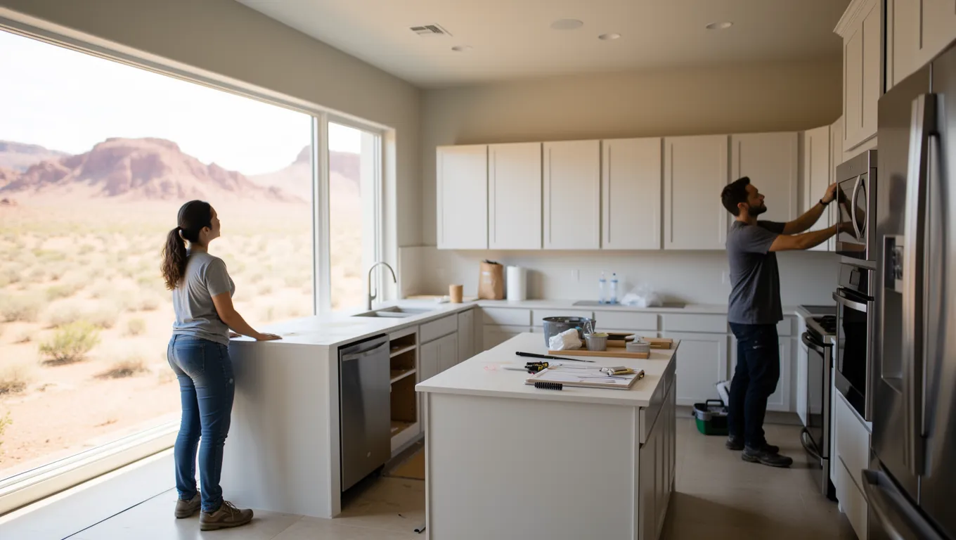 Kitchen renovation funded with a bad credit loan in Arizona