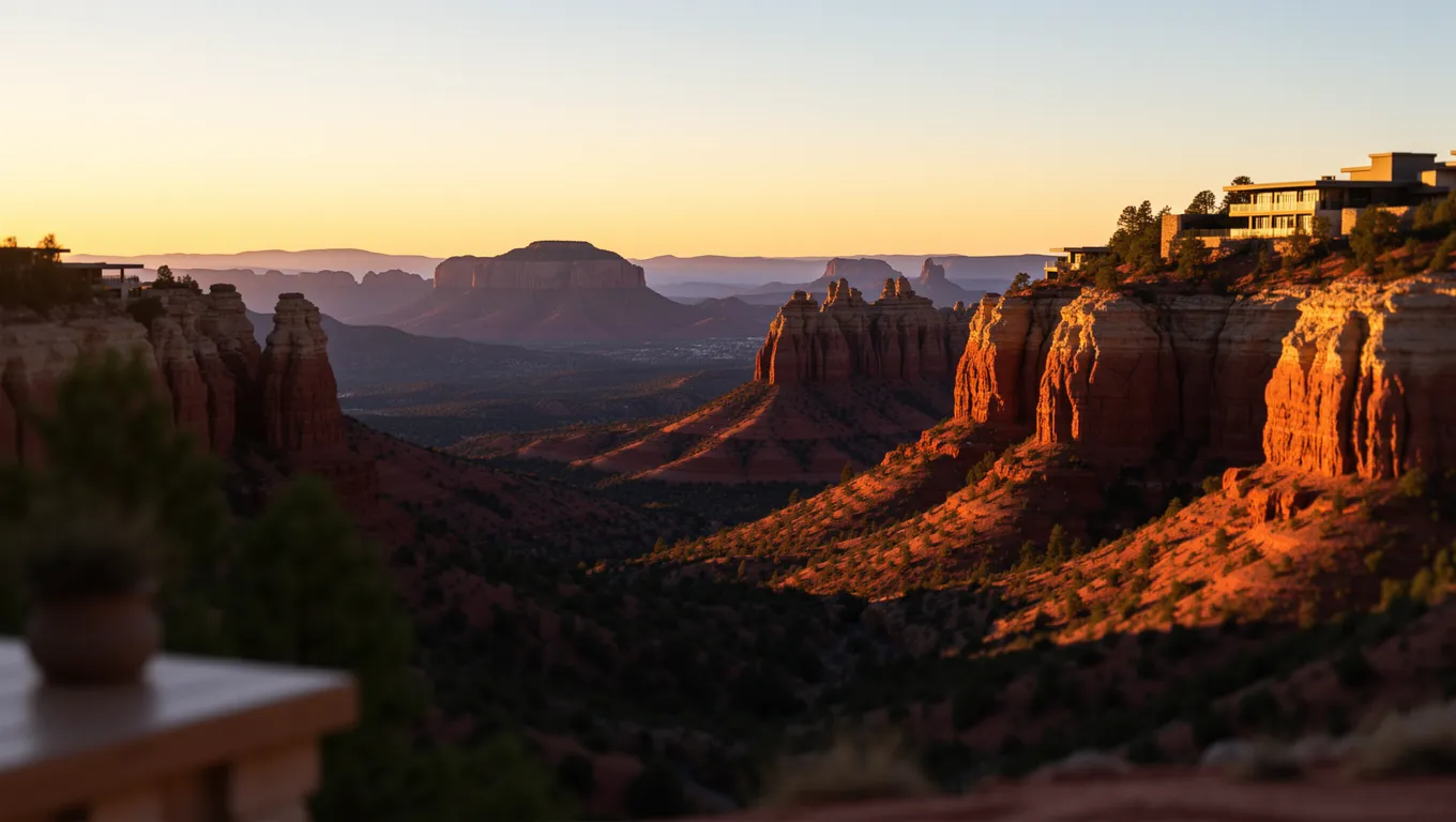 Sedona red rocks at sunset illustrating Arizona's tourism economy