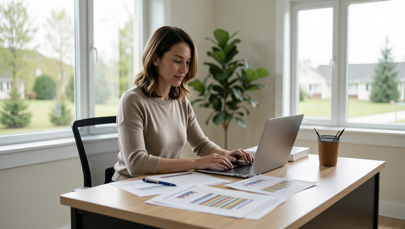 Woman budgeting personal finances Chandler Arizona