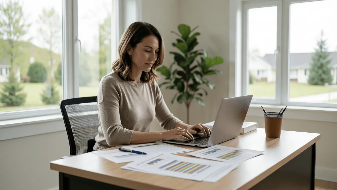 Woman budgeting personal finances Chandler Arizona