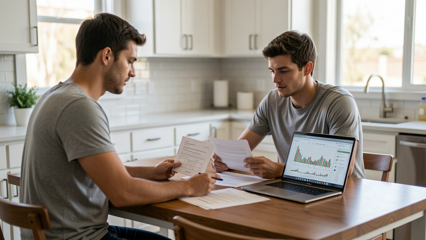 Couple reviewing personal loans in Phoenix Arizona for 2026.