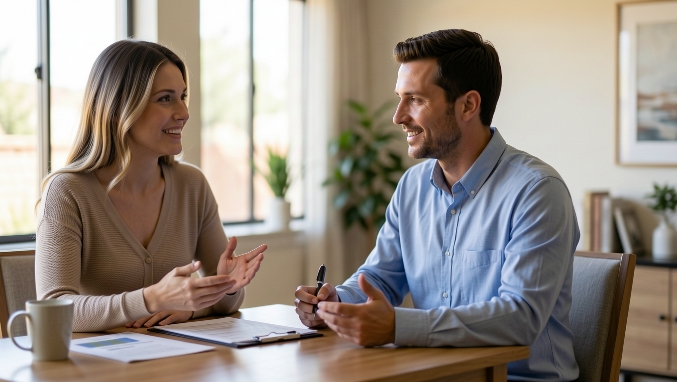 Couple getting personal loan advice in Tucson Arizona