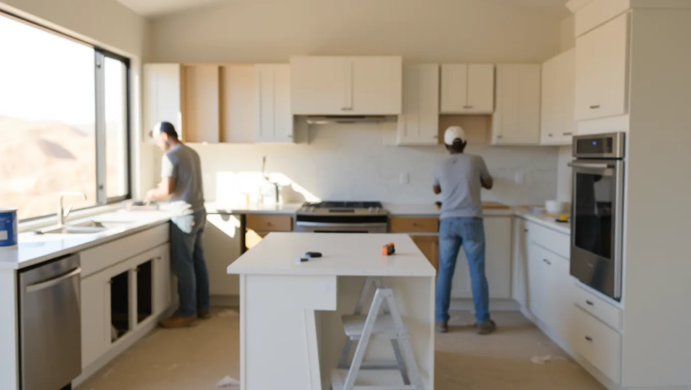 Kitchen remodeling project funded with a $2000 loan in Arizona.