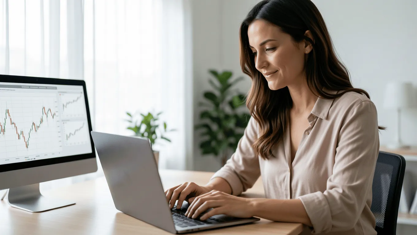 Woman planning finances using $25000 loan to consolidate debt in Arizona.