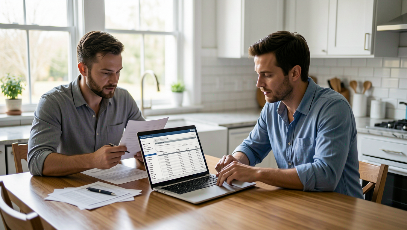 Couple reviewing $50,000 personal loan approval in Arizona